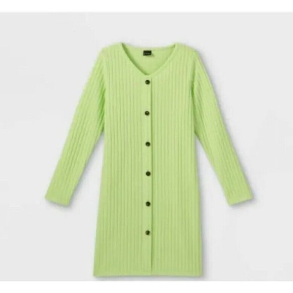 ART Class Girls' Cozy Pullover Long Sleeve Dress Light Green Size M, L, XL - Picture 1 of 3